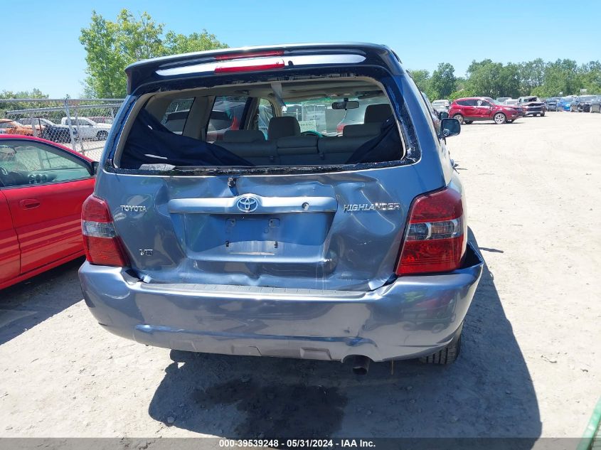 2007 Toyota Highlander V6 VIN: JTEGP21A170131523 Lot: 39539248