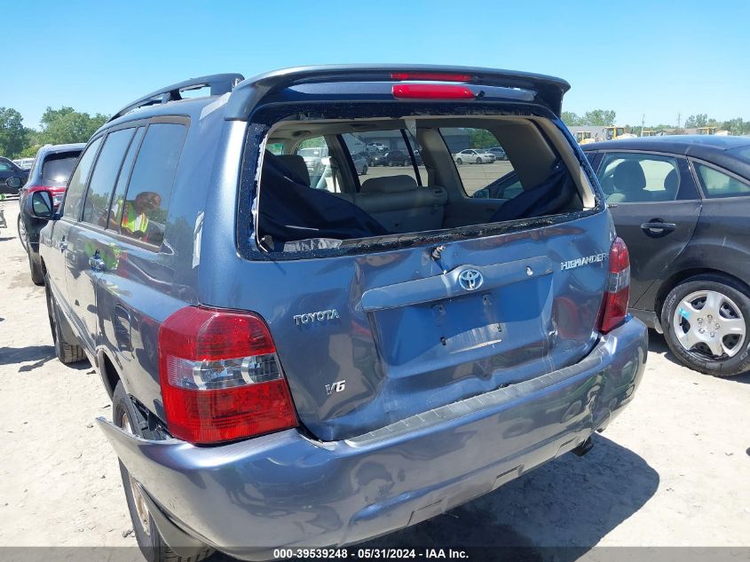 2007 Toyota Highlander V6 VIN: JTEGP21A170131523 Lot: 39539248