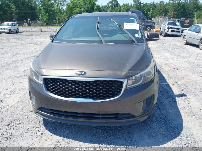 2016 Kia Sedona Lx VIN: KNDMB5C14G6178692 Lot: 39539436