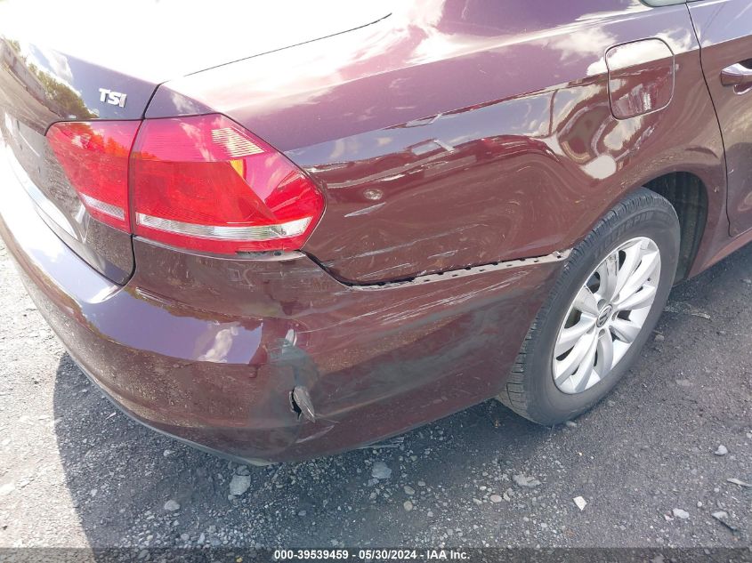 2014 Volkswagen Passat 1.8T Wolfsburg Edition VIN: 1VWAT7A37EC086228 Lot: 39539459