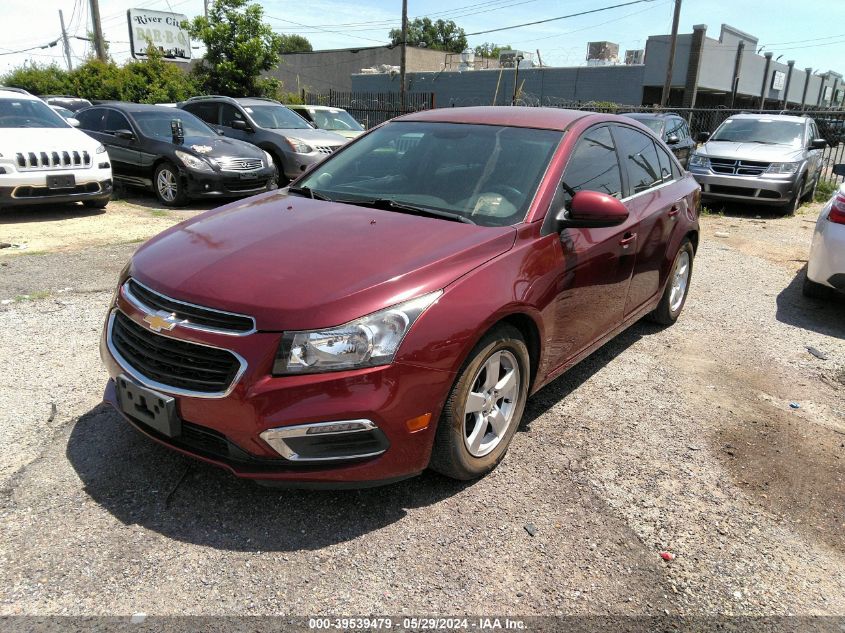 1G1PC5SBXF7231160 2015 Chevrolet Cruze 1Lt Auto