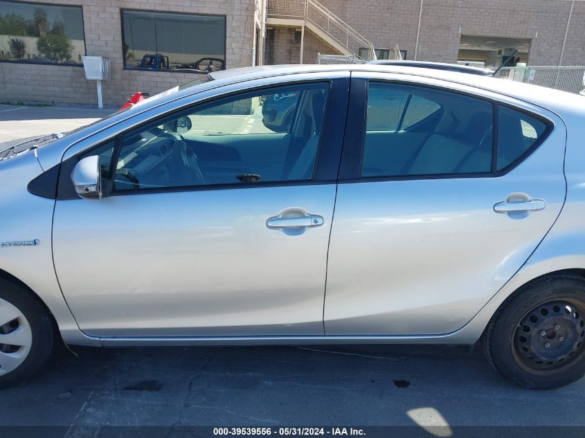 2014 Toyota Prius C One VIN: JTDKDTB36E1560211 Lot: 39539556