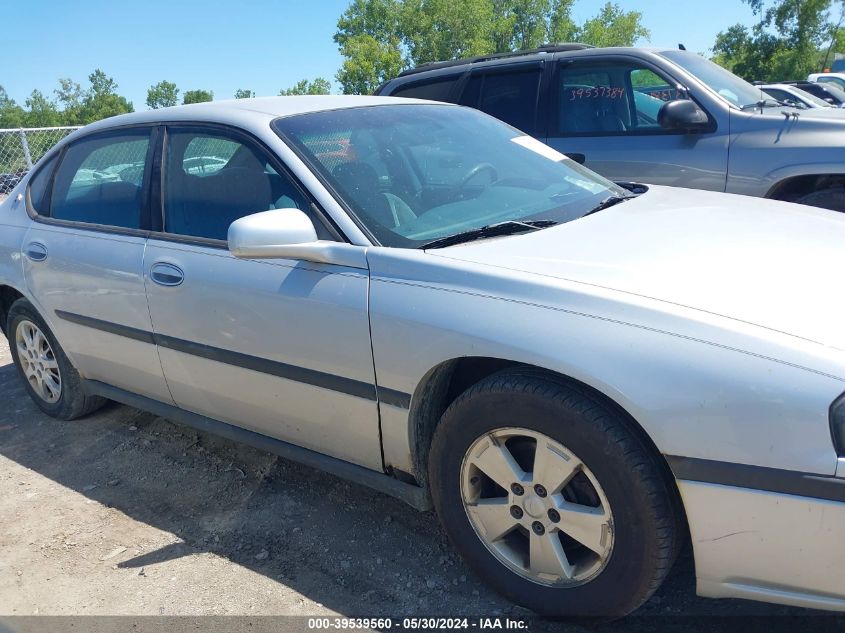 2003 Chevrolet Impala VIN: 2G1WF52E939335078 Lot: 39539560