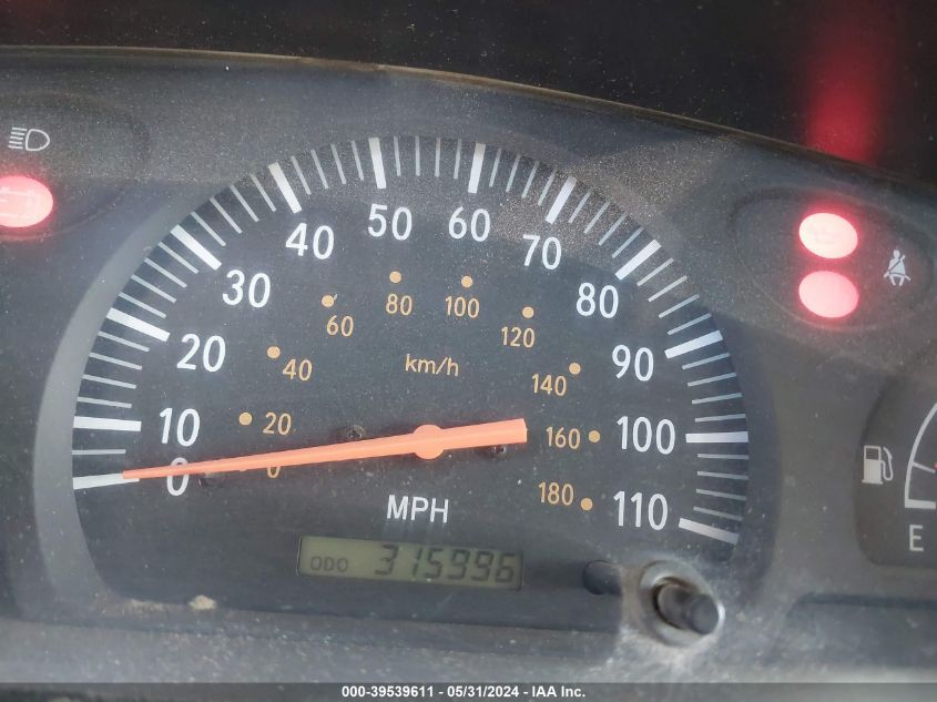 2000 Toyota Tundra VIN: 5TBJN3216YS001183 Lot: 39539611