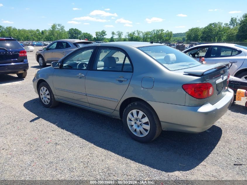 2003 Toyota Corolla Le VIN: 2T1BR38E23C122451 Lot: 39539693