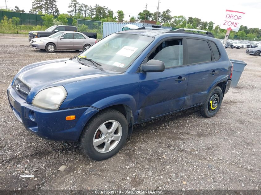 2005 Hyundai Tucson Gl VIN: KM8JM12B55U082090 Lot: 39539710