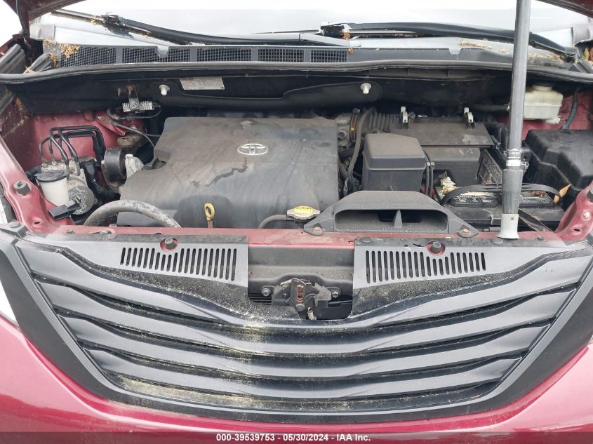 2015 Toyota Sienna L 7 Passenger VIN: 5TDZK3DC0FS608372 Lot: 39539753