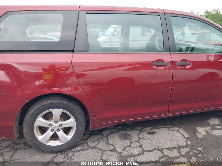 2015 Toyota Sienna L 7 Passenger VIN: 5TDZK3DC0FS608372 Lot: 39539753