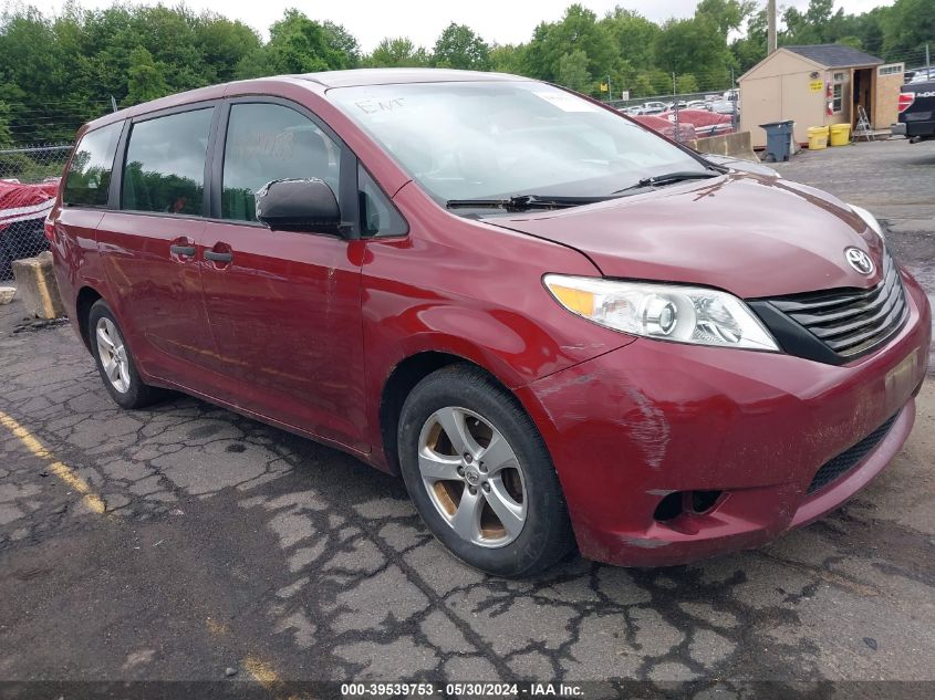 2015 Toyota Sienna L 7 Passenger VIN: 5TDZK3DC0FS608372 Lot: 39539753