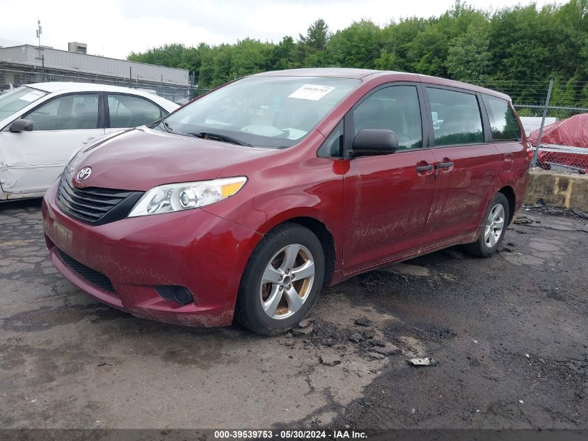 2015 Toyota Sienna L 7 Passenger VIN: 5TDZK3DC0FS608372 Lot: 39539753