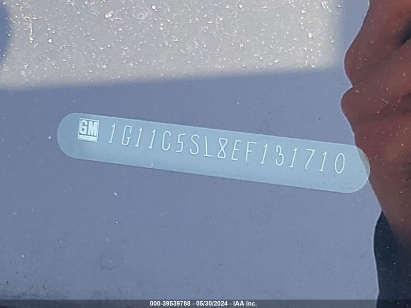 2014 Chevrolet Malibu 1Lt VIN: 1G11C5SL8EF131710 Lot: 39539788