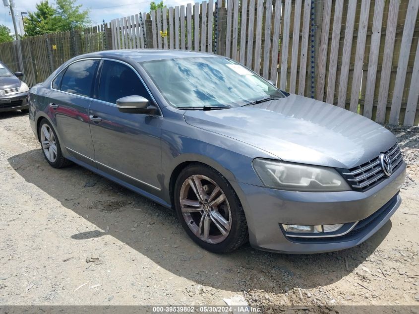 2013 Volkswagen Passat 2.0L Tdi Sel Premium VIN: 1VWCN7A38DC149175 Lot: 39539802