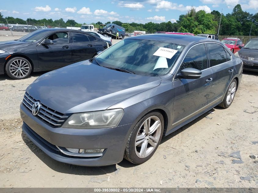 2013 Volkswagen Passat 2.0L Tdi Sel Premium VIN: 1VWCN7A38DC149175 Lot: 39539802