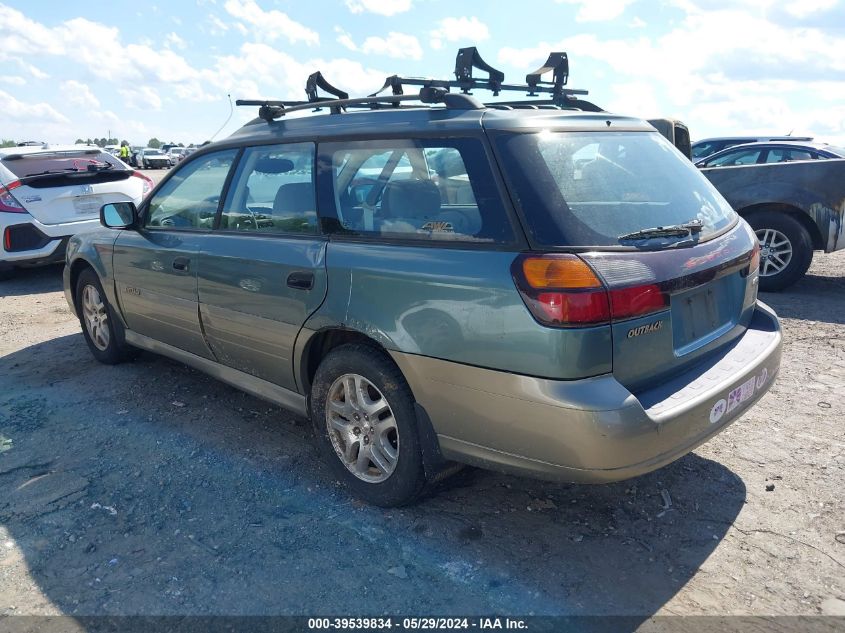 2000 Subaru Outback VIN: 4S3BH6650Y6641245 Lot: 39539834