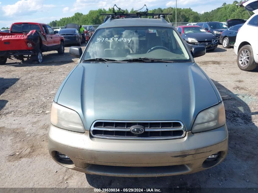 2000 Subaru Outback VIN: 4S3BH6650Y6641245 Lot: 39539834