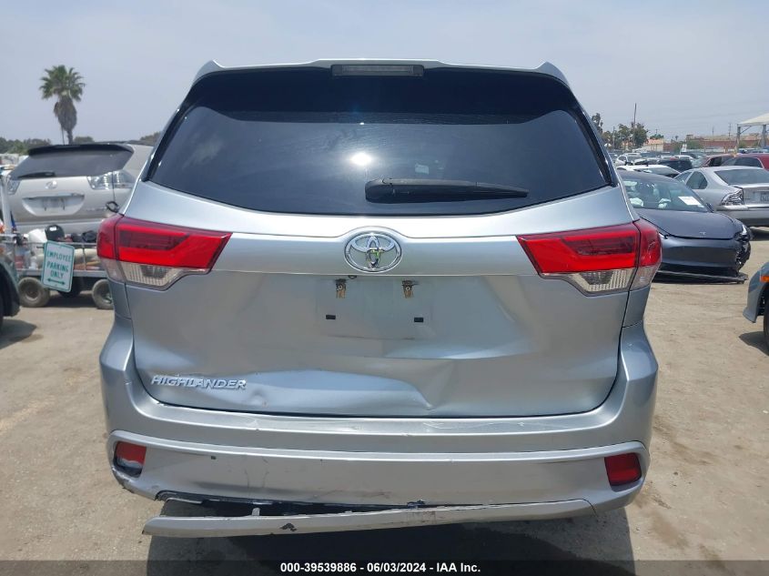 2018 Toyota Highlander Le VIN: 5TDZZRFHXJS242484 Lot: 39539886