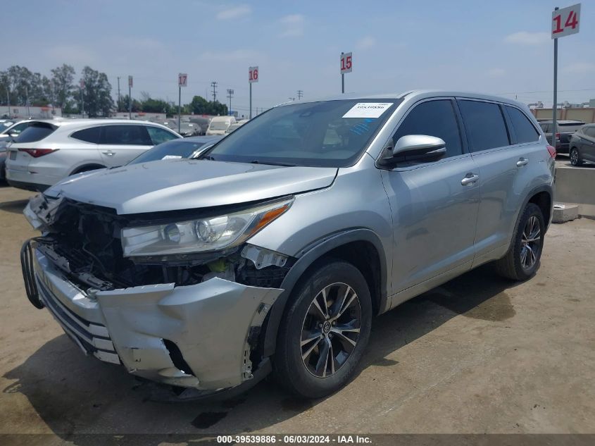 2018 TOYOTA HIGHLANDER VIN: 5TDZZRFHXJS242484