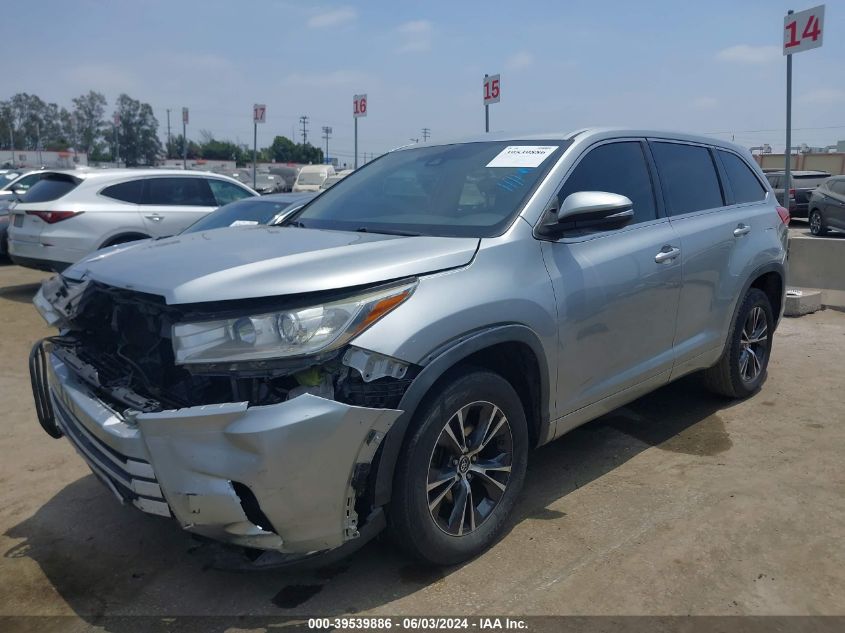 2018 Toyota Highlander Le VIN: 5TDZZRFHXJS242484 Lot: 39539886