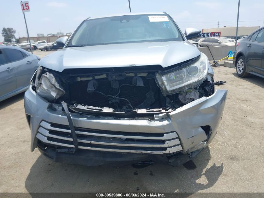 2018 Toyota Highlander Le VIN: 5TDZZRFHXJS242484 Lot: 39539886