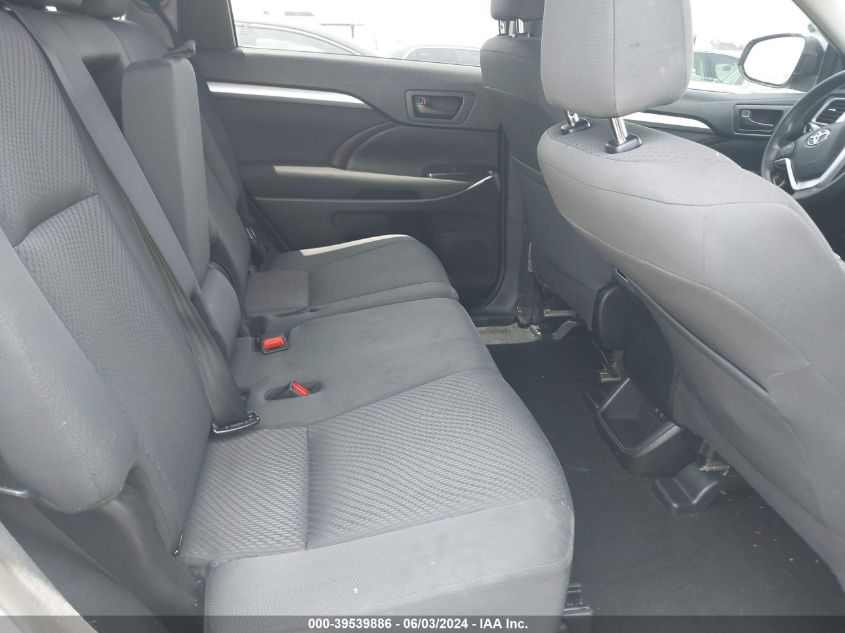 2018 Toyota Highlander Le VIN: 5TDZZRFHXJS242484 Lot: 39539886