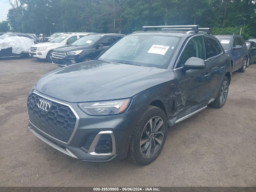 2023 Audi Q5 Premium Plus 45 Tfsi S Line Quattro VIN: WA1EAAFY0P2069186 Lot: 39539905