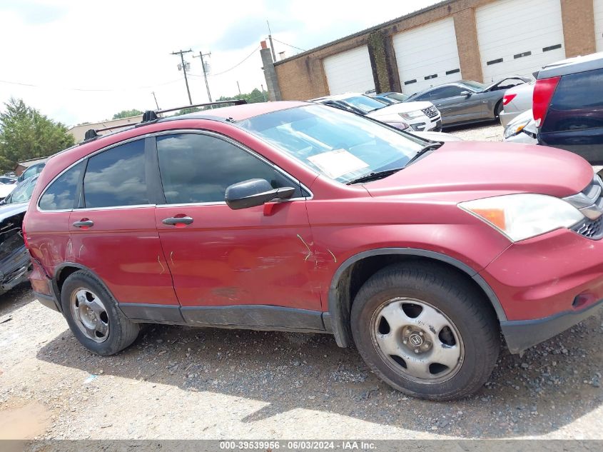 2010 Honda Cr-V Lx VIN: 5J6RE3H3XAL047278 Lot: 39539956