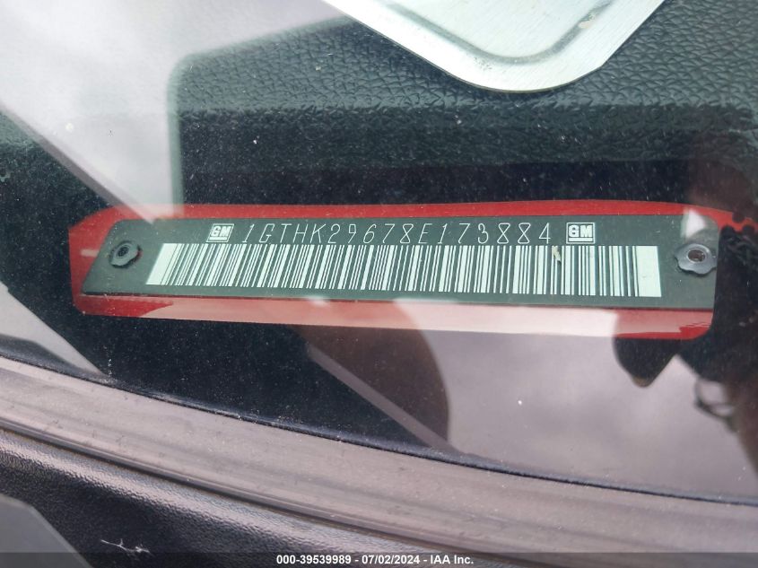 2008 GMC Sierra K2500 Heavy Duty VIN: 1GTHK29678E173884 Lot: 39539989