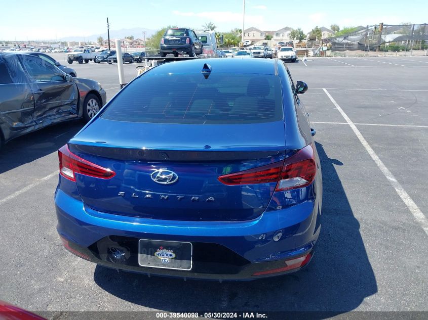 2019 Hyundai Elantra Sel VIN: 5NPD84LF2KH453852 Lot: 39540098