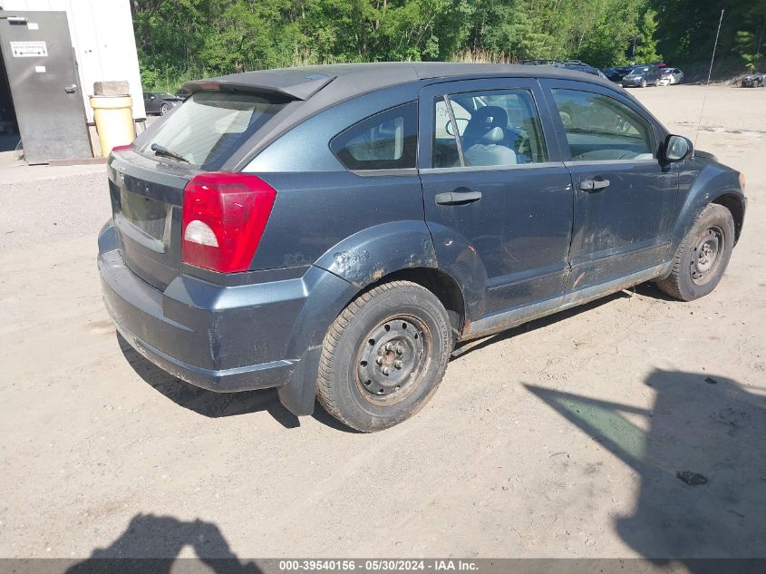 2007 Dodge Caliber Se VIN: 1B3HB28C07D550200 Lot: 39540156