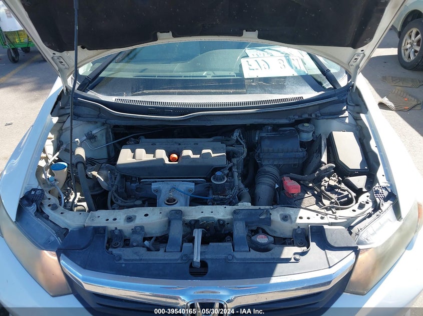 2012 Honda Civic Lx VIN: 2HGFB2F59CH603436 Lot: 39540165