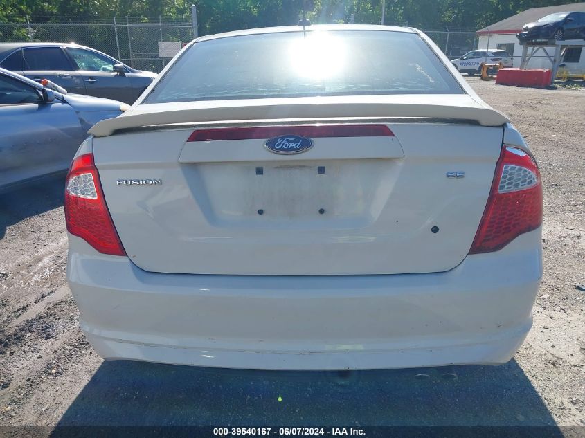 2010 Ford Fusion Se VIN: 3FAHP0HA0AR376135 Lot: 39540167