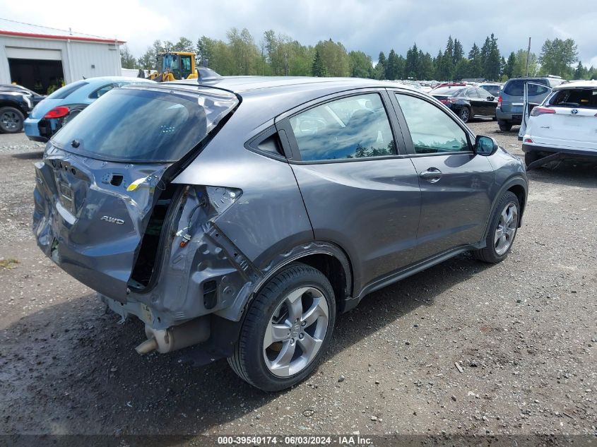 2021 Honda Hr-V Awd Lx VIN: 3CZRU6H30MM756955 Lot: 39540174