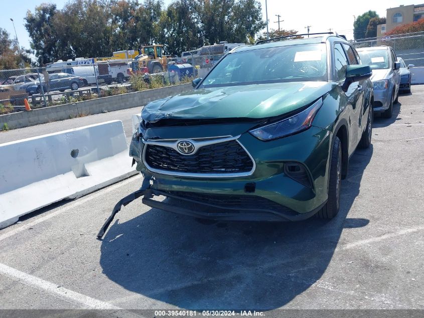 2024 Toyota Highlander Xle VIN: 5TDKDRAH3RS531371 Lot: 39540181