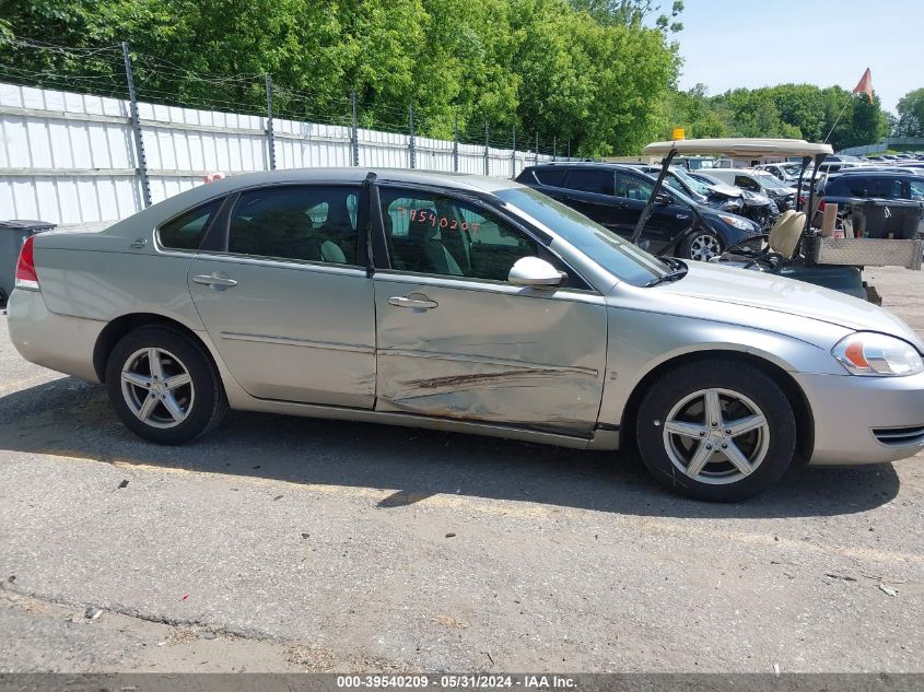 2008 Chevrolet Impala Lt VIN: 2G1WT58K481306499 Lot: 39540209