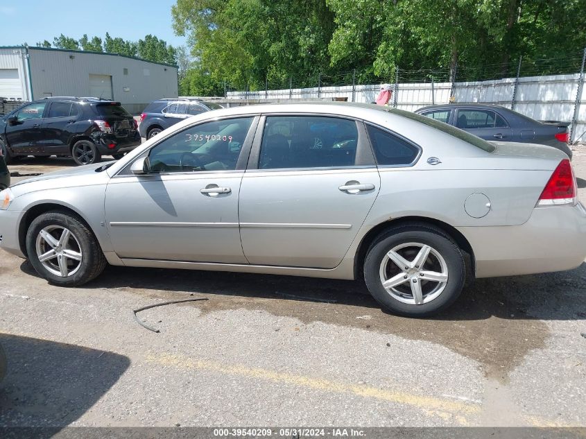 2008 Chevrolet Impala Lt VIN: 2G1WT58K481306499 Lot: 39540209