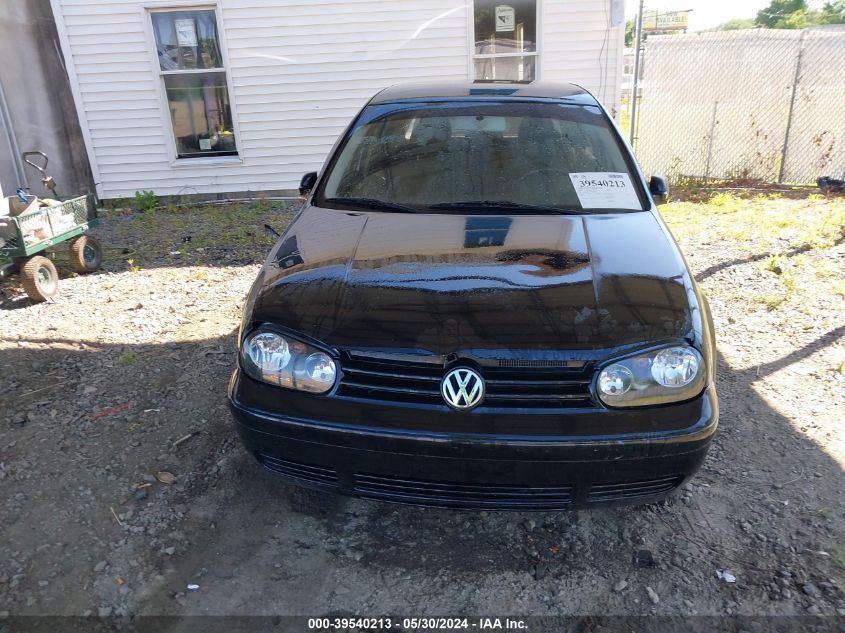 2000 Volkswagen Golf Gls VIN: WVWGC21J3YW350966 Lot: 39540213