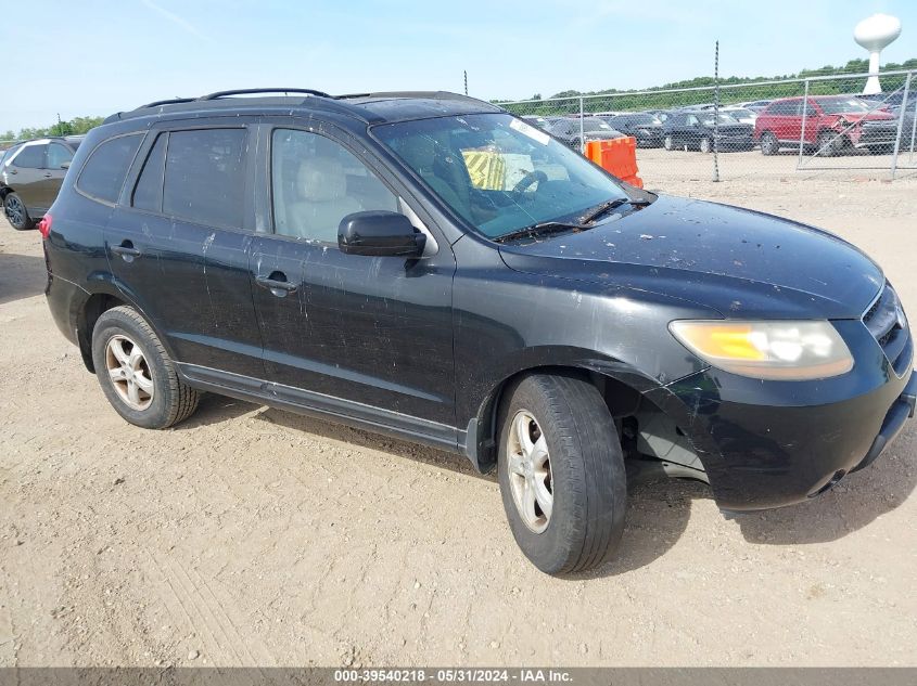 2007 Hyundai Santa Fe Gls VIN: KM8SG13D37U142124 Lot: 39540218