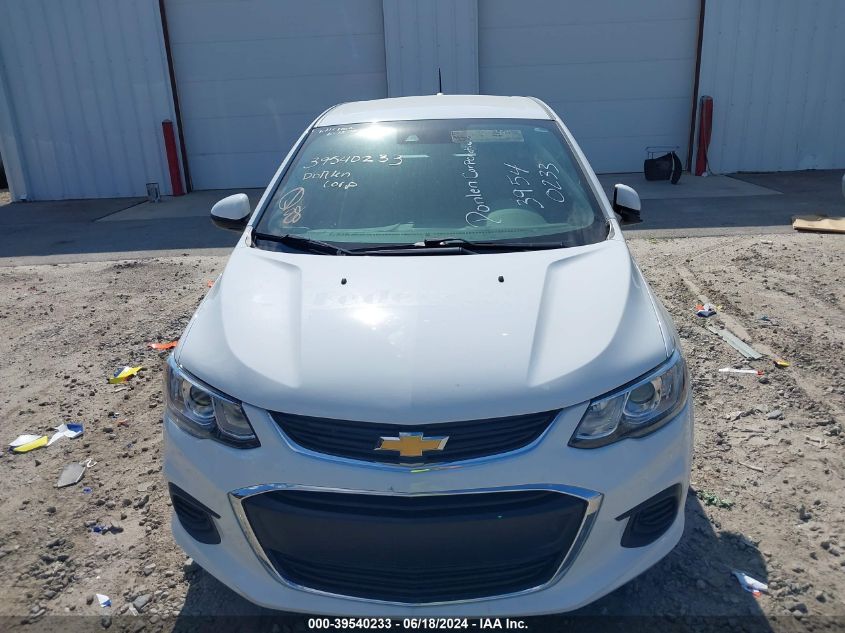 2020 Chevrolet Sonic Fwd 1Fl 5-Door VIN: 1G1JG6SB9L4100489 Lot: 39540233