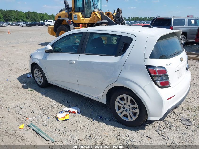 2020 Chevrolet Sonic Fwd 1Fl 5-Door VIN: 1G1JG6SB9L4100489 Lot: 39540233