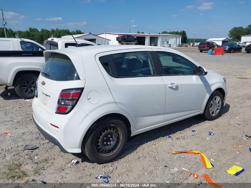 2020 Chevrolet Sonic Fwd 1Fl 5-Door VIN: 1G1JG6SB9L4100489 Lot: 39540233