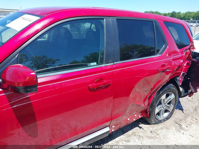 2024 Honda Pilot Awd Ex-L VIN: 5FNYG1H4XRB019469 Lot: 39540244