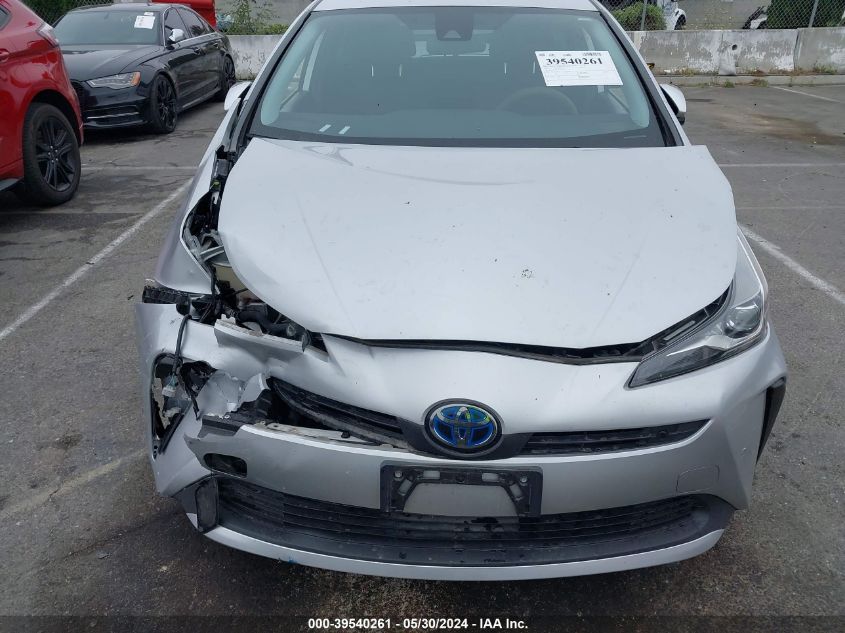 2019 Toyota Prius VIN: JTDKARFU4K3083180 Lot: 39540261