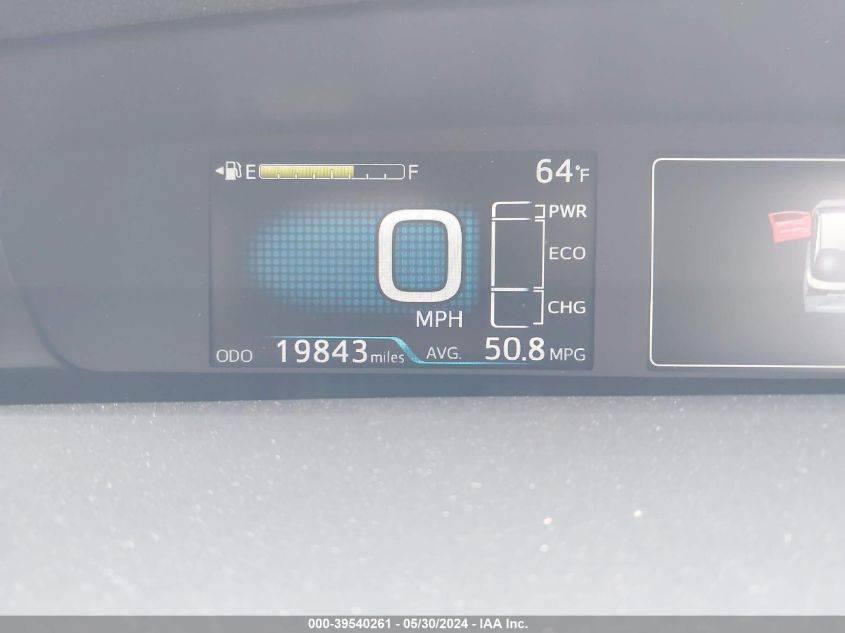 2019 Toyota Prius VIN: JTDKARFU4K3083180 Lot: 39540261