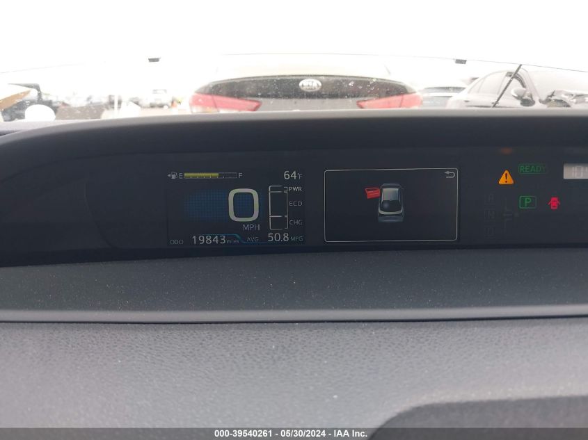 2019 Toyota Prius VIN: JTDKARFU4K3083180 Lot: 39540261