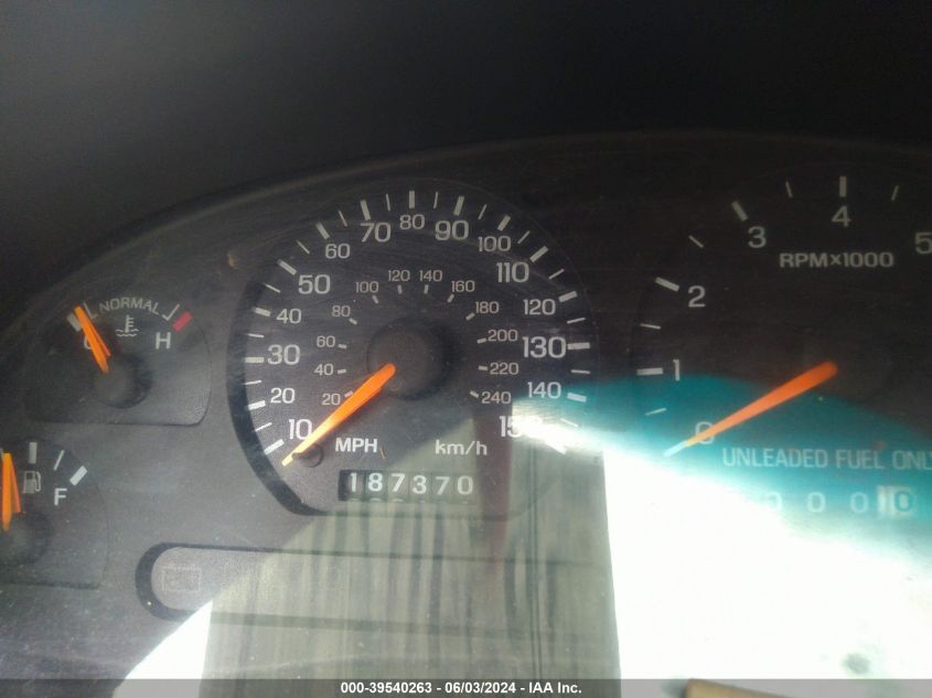 1998 Ford Mustang Gt VIN: 1FAFP45X2WF250760 Lot: 39540263