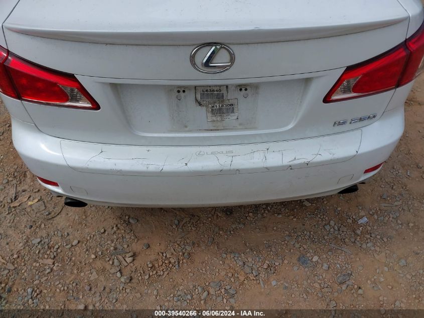 2012 Lexus Is 250 VIN: JTHBF5C26C5178650 Lot: 39540266