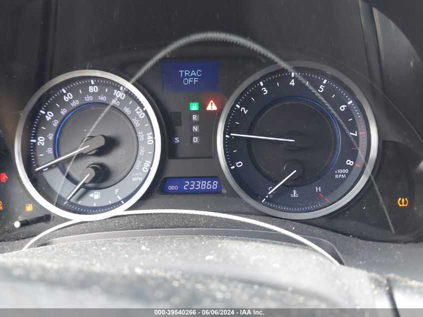 2012 Lexus Is 250 VIN: JTHBF5C26C5178650 Lot: 39540266