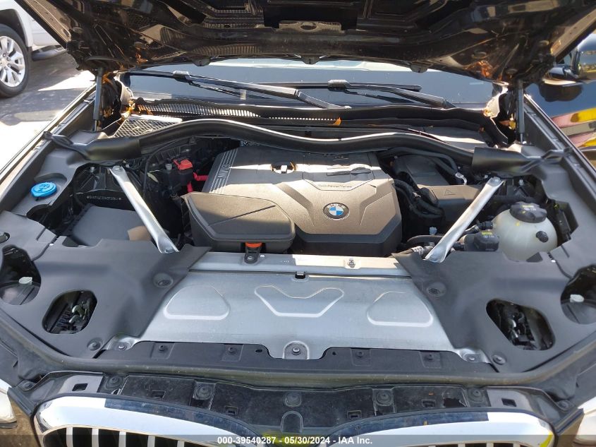 2021 BMW X3 xDrive30I VIN: 5UXTY5C00M9F50641 Lot: 39540287