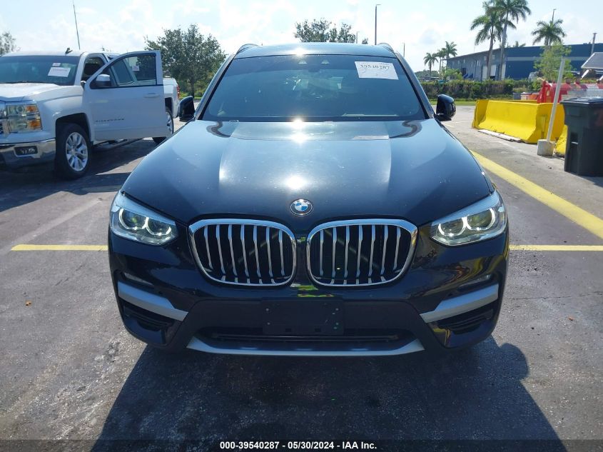 2021 BMW X3 xDrive30I VIN: 5UXTY5C00M9F50641 Lot: 39540287
