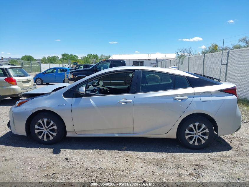 2022 Toyota Prius Le Awd-E VIN: JTDL9MFU3N3037635 Lot: 39540288